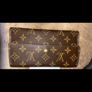 Louis Vuitton Monogram Tresor Porte Brown Long International Trifold Wallet